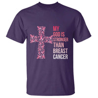 My God Is Stronger Than Breast Cancer Survivor Hope Gift T Shirt