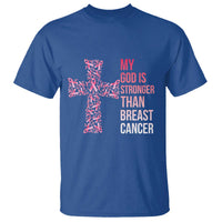 My God Is Stronger Than Breast Cancer Survivor Hope Gift T Shirt