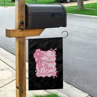 My God Is Stronger Than Breast Cancer Garden Flag Christian Support Gift