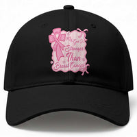My God Is Stronger Than Breast Cancer Baseball Cap Christian Support Gift