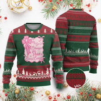 My God Is Stronger Than Breast Cancer Ugly Christmas Sweater Christian Support Gift