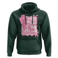 My God Is Stronger Than Breast Cancer Hoodie Christian Support Gift