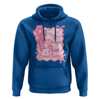 My God Is Stronger Than Breast Cancer Hoodie Christian Support Gift