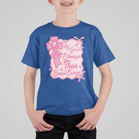 My God Is Stronger Than Breast Cancer T Shirt For Kid Christian Support Gift