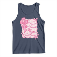 My God Is Stronger Than Breast Cancer Tank Top Christian Support Gift