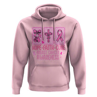 Hope Faith Cure Breast Cancer Awareness Hoodie Pink Ribbon Survivor Support Gift
