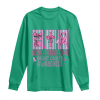 Hope Faith Cure Breast Cancer Awareness Long Sleeve Shirt Pink Ribbon Survivor Support Gift