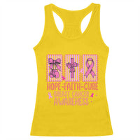 Hope Faith Cure Breast Cancer Awareness Racerback Tank Top Pink Ribbon Survivor Support Gift