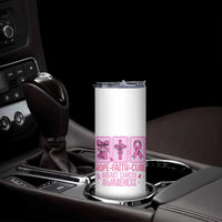 Hope Faith Cure Breast Cancer Awareness Skinny Tumbler Pink Ribbon Survivor Support Gift