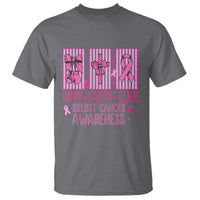 Hope Faith Cure Breast Cancer Awareness T Shirt Pink Ribbon Survivor Support Gift