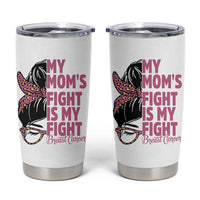 Breast Cancer Support Tumbler Cup My Moms Fight My Fight