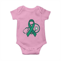 Liver Cancer Strong Nurse Warrior Baby Onesie Stethoscope Healthcare Support Gift