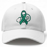 Liver Cancer Strong Nurse Warrior Baseball Cap Stethoscope Healthcare Support Gift