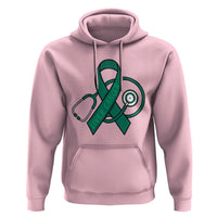 Liver Cancer Strong Nurse Warrior Hoodie Stethoscope Healthcare Support Gift