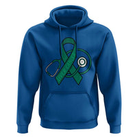 Liver Cancer Strong Nurse Warrior Hoodie Stethoscope Healthcare Support Gift