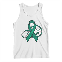 Liver Cancer Strong Nurse Warrior Tank Top Stethoscope Healthcare Support Gift