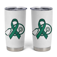 Liver Cancer Strong Nurse Warrior Tumbler Cup Stethoscope Healthcare Support Gift