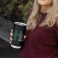 My God Is Stronger Than Liver Cancer Tumbler Cup Faith Hope Support Gift
