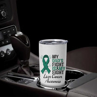 Liver Cancer Support Warrior Gift Tumbler Cup My Dad Fight My Fight