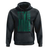 Strike Out Liver Cancer Baseball Hoodie American Flag Support Gift