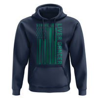 Strike Out Liver Cancer Baseball Hoodie American Flag Support Gift