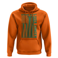 Strike Out Liver Cancer Baseball Hoodie American Flag Support Gift