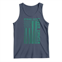 Strike Out Liver Cancer Baseball Tank Top American Flag Support Gift