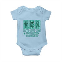 Faith Love And Cure Liver Cancer Awareness Baby Onesie Hope Survivor Support