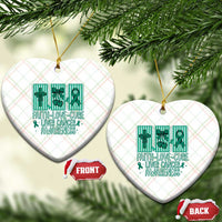 Faith Love And Cure Liver Cancer Awareness Ceramic Ornament Hope Survivor Support