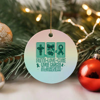 Faith Love And Cure Liver Cancer Awareness Ceramic Ornament Hope Survivor Support