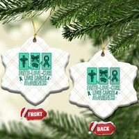 Faith Love And Cure Liver Cancer Awareness Ceramic Ornament Hope Survivor Support