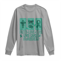 Faith Love And Cure Liver Cancer Awareness Long Sleeve Shirt Hope Survivor Support