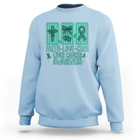 Faith Love And Cure Liver Cancer Awareness Sweatshirt Hope Survivor Support