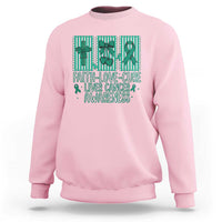 Faith Love And Cure Liver Cancer Awareness Sweatshirt Hope Survivor Support
