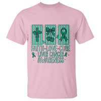 Faith Love And Cure Liver Cancer Awareness T Shirt Hope Survivor Support