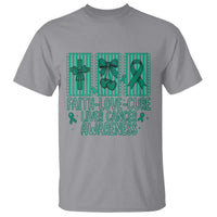 Faith Love And Cure Liver Cancer Awareness T Shirt Hope Survivor Support