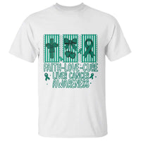 Faith Love And Cure Liver Cancer Awareness T Shirt Hope Survivor Support