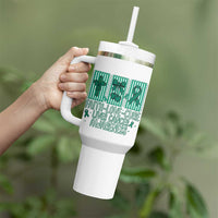 Faith Love And Cure Liver Cancer Awareness Tumbler With Handle Hope Survivor Support