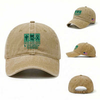 Faith Love And Cure Liver Cancer Awareness Washed Cotton Baseball Cap Hope Survivor Support