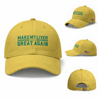 Make My Liver Great Again Baseball Cap Liver Cancer Support Gift