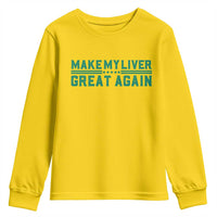 Make My Liver Great Again Youth Sweatshirt Liver Cancer Support Gift