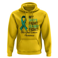 Cholangiocarcinoma Support Warrior Gift Hoodie My Dad Fight My Fight