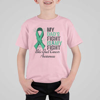 Cholangiocarcinoma Support Warrior Gift T Shirt For Kid My Dad Fight My Fight