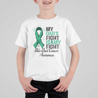 Cholangiocarcinoma Support Warrior Gift T Shirt For Kid My Dad Fight My Fight