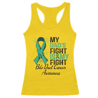 Cholangiocarcinoma Support Warrior Gift Racerback Tank Top My Dad Fight My Fight