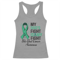 Cholangiocarcinoma Support Warrior Gift Racerback Tank Top My Dad Fight My Fight