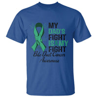 Cholangiocarcinoma Support Warrior Gift T Shirt My Dad Fight My Fight
