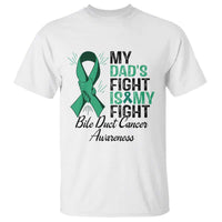 Cholangiocarcinoma Support Warrior Gift T Shirt My Dad Fight My Fight