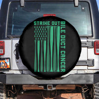 Strike Out Bile Duct Cancer Spare Tire Cover Baseball American Flag Hope Gift