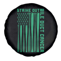 Strike Out Bile Duct Cancer Spare Tire Cover Baseball American Flag Hope Gift